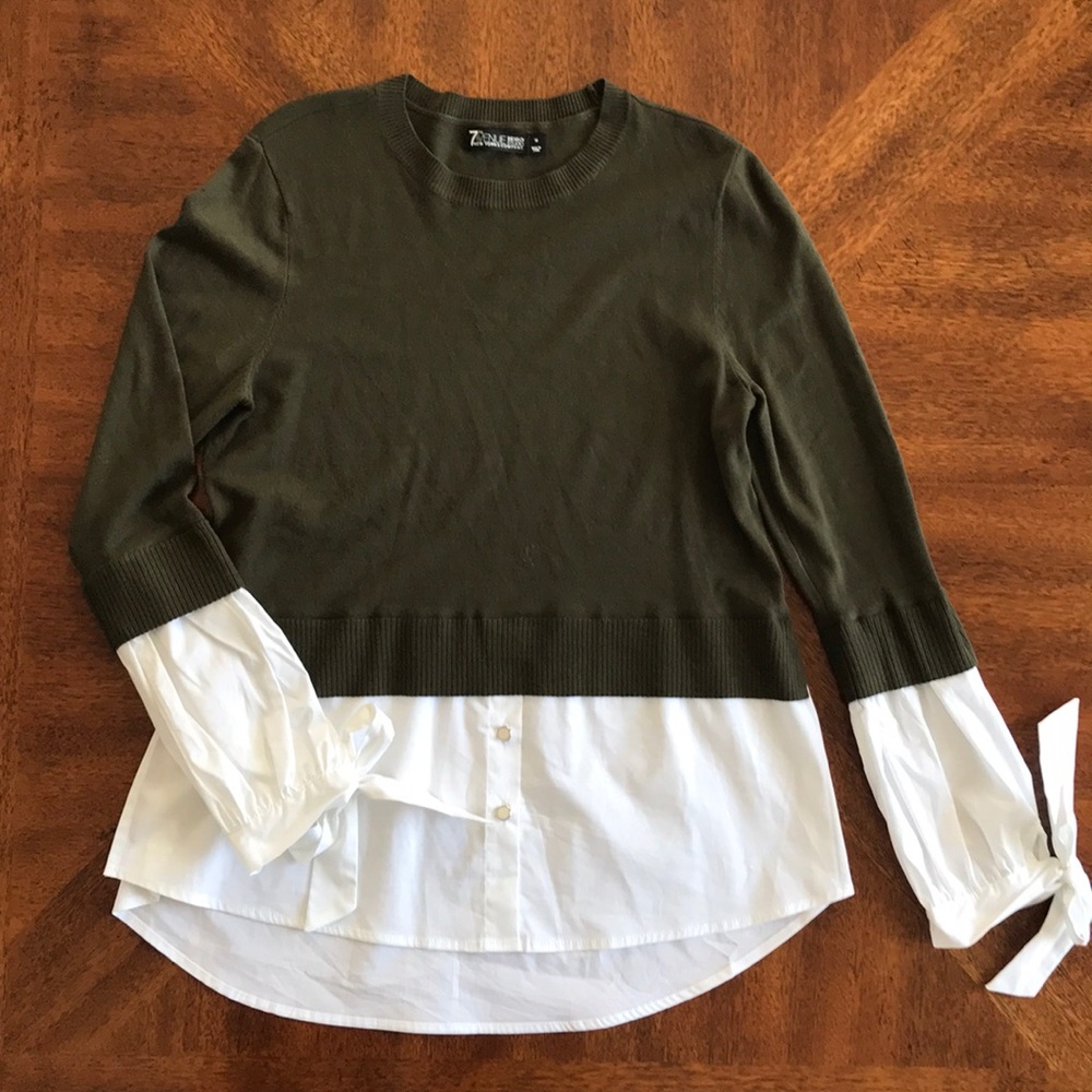 7th Avenue New York and company layered sweater